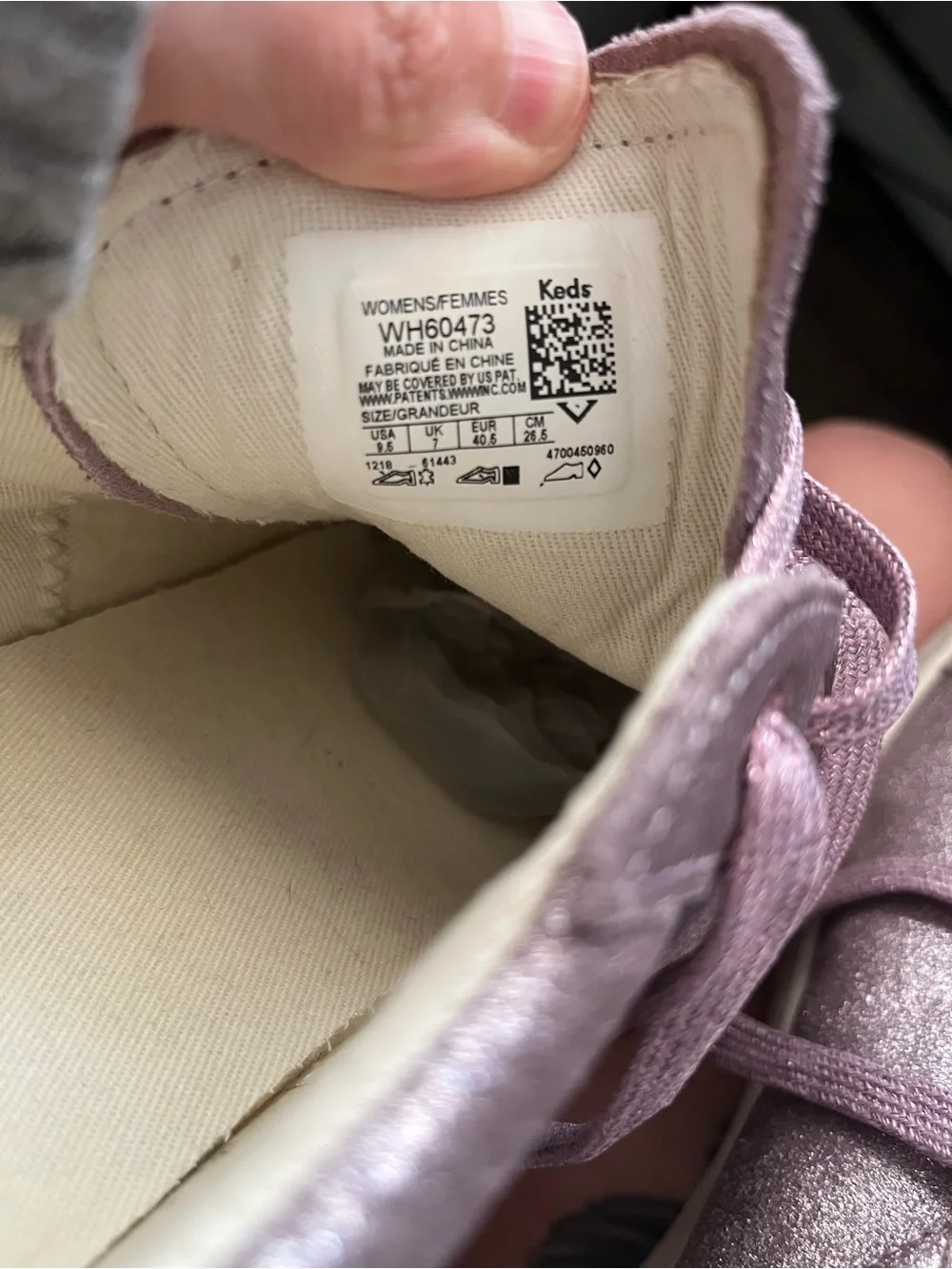 Keds Keds x Kate Spade New York Champion Glitter Sneakers Purple size 9.5